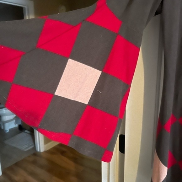 Reborn Harlequin Patterned Gray Swing Sweater Dress. New w/o tags.- 2X - Picture 6 of 6